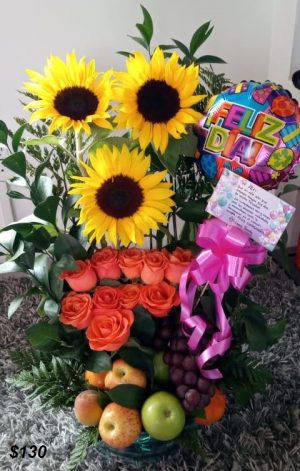 Trio girasoles frutales R81