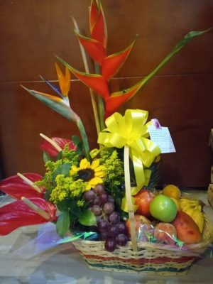 Canasta exótica con frutas R91