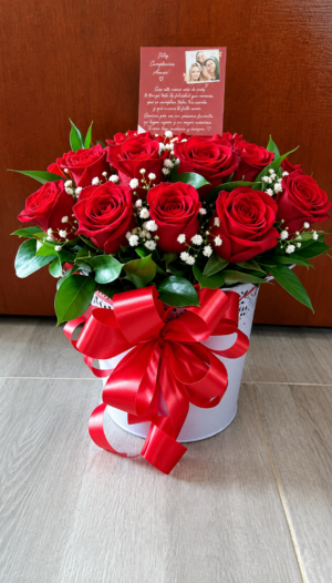 Balde  24 rosas R42