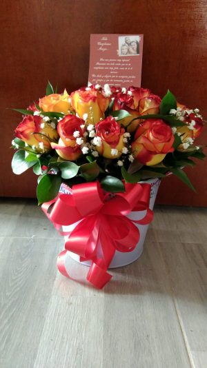 Balde  24 rosas R42