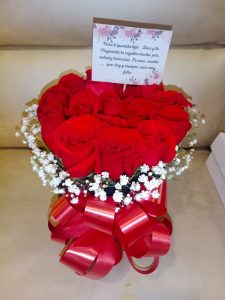 Cilindro de rosas R155